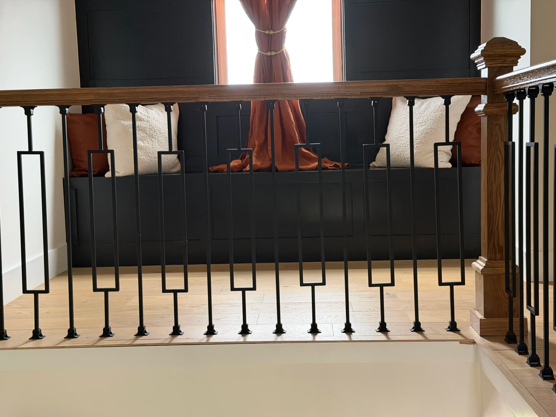Gallery photos for Custom Red Oak Stair Nosing and Trim on a New Build: Image #1