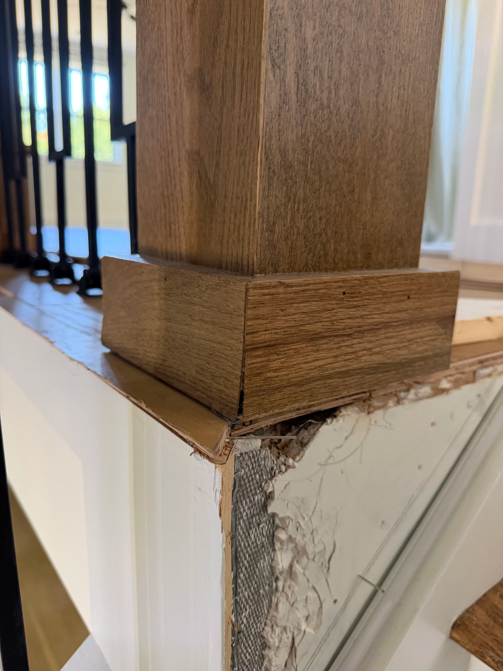 Gallery photos for Custom Red Oak Stair Nosing and Trim on a New Build: Image #3