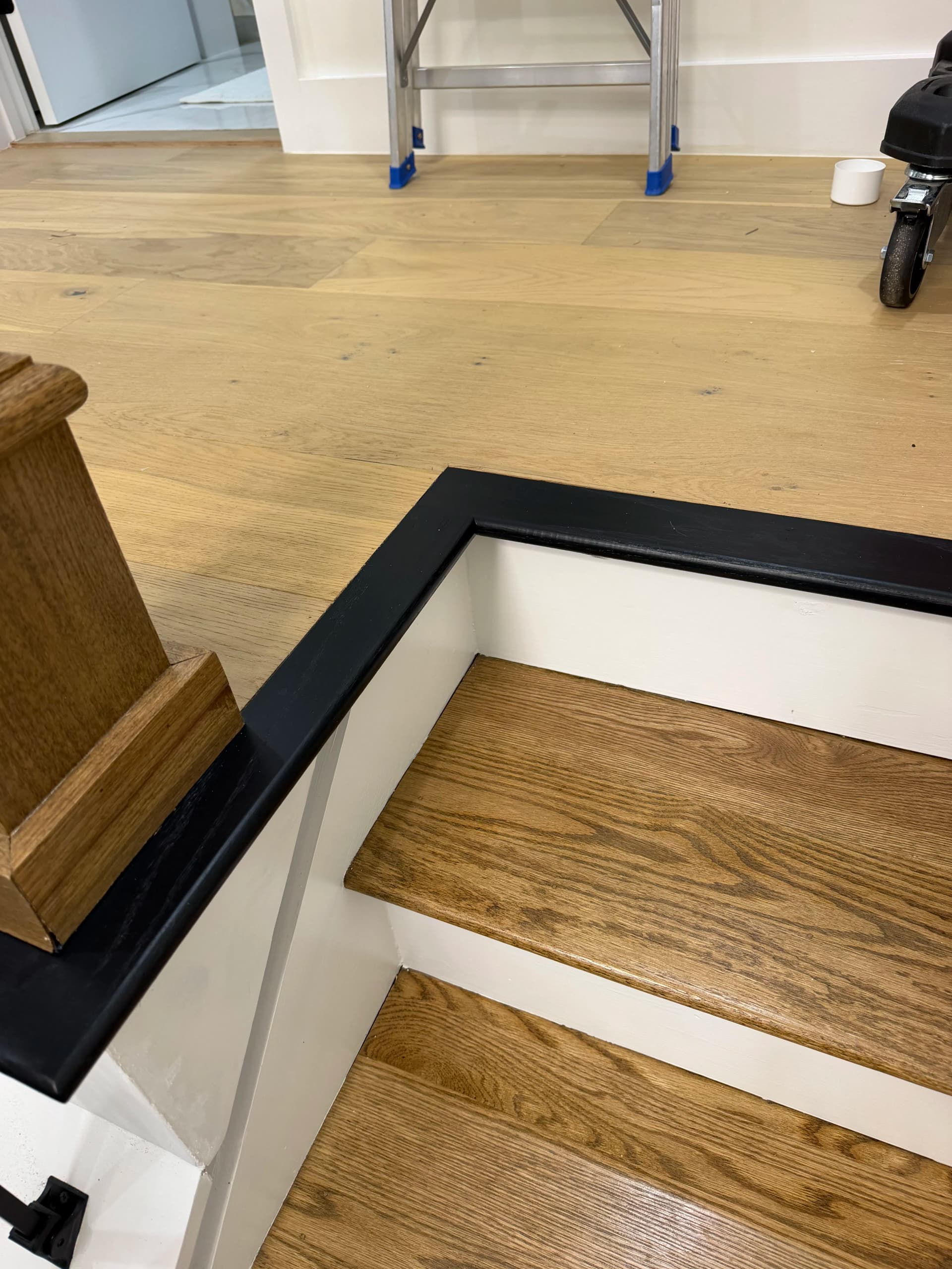 Gallery photos for Custom Red Oak Stair Nosing and Trim on a New Build: Image #4