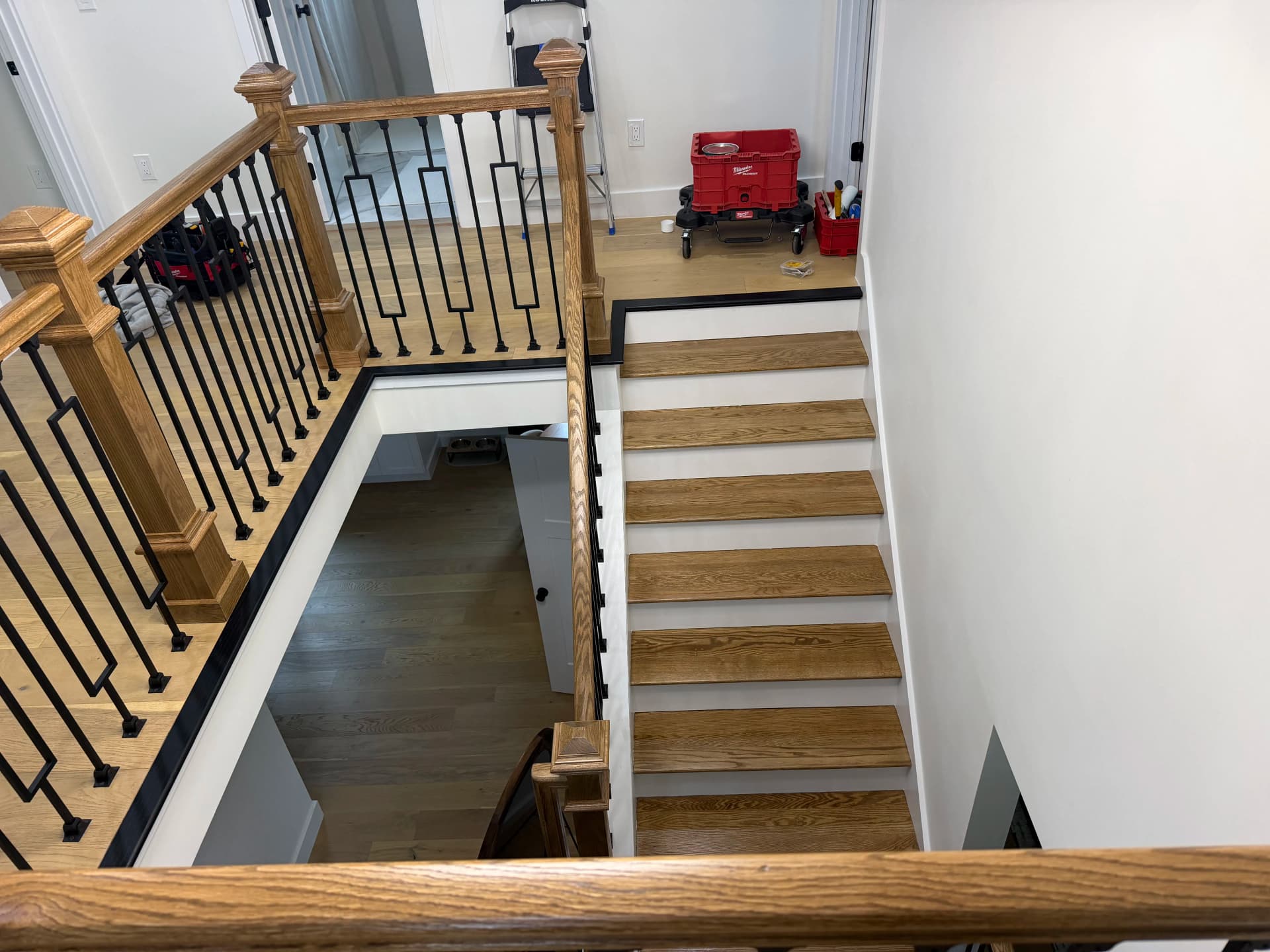 Gallery photos for Custom Red Oak Stair Nosing and Trim on a New Build: Image #8